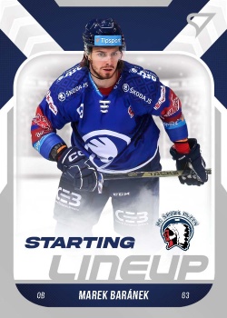 Marek Baranek Plzen Tipsport ELH 2022/23 SportZoo 2. serie Starting LINEUP #SL-51